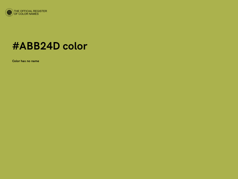 #ABB24D color image
