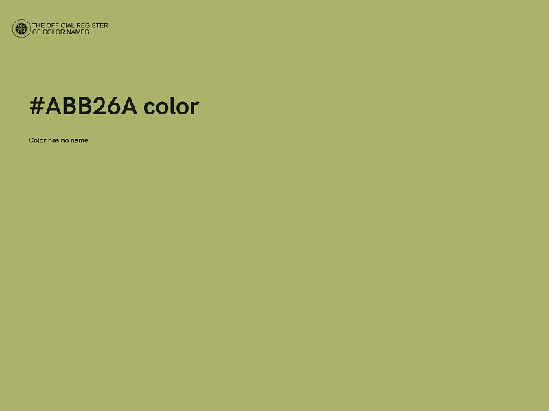 #ABB26A color image