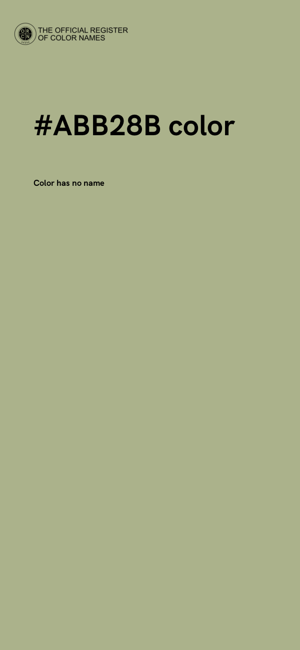 #ABB28B color image