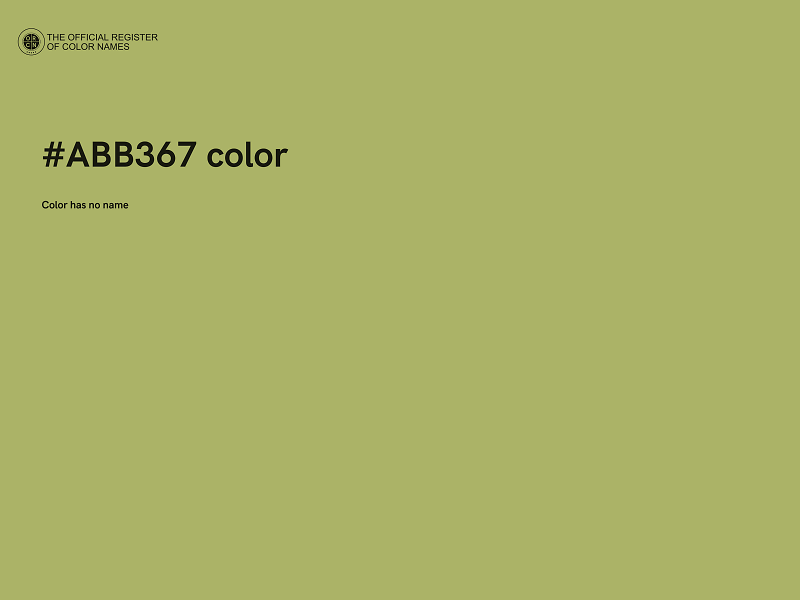 #ABB367 color image