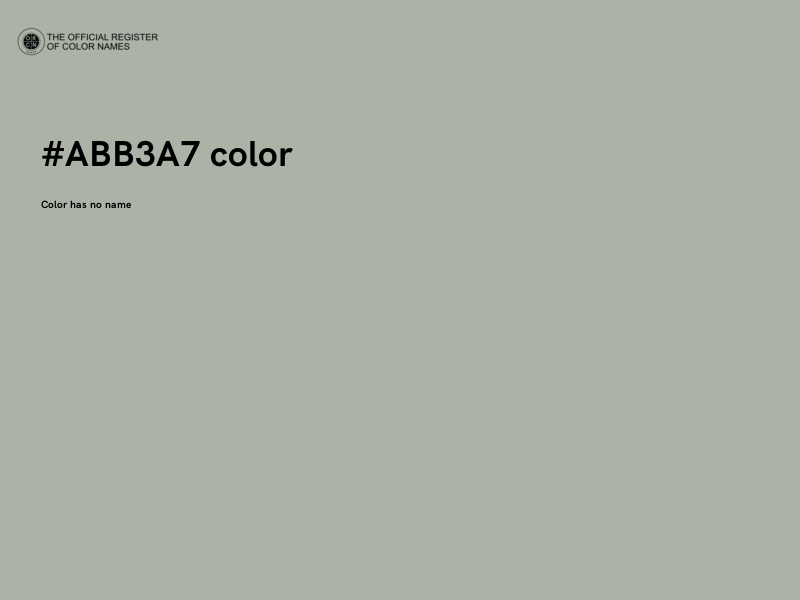 #ABB3A7 color image