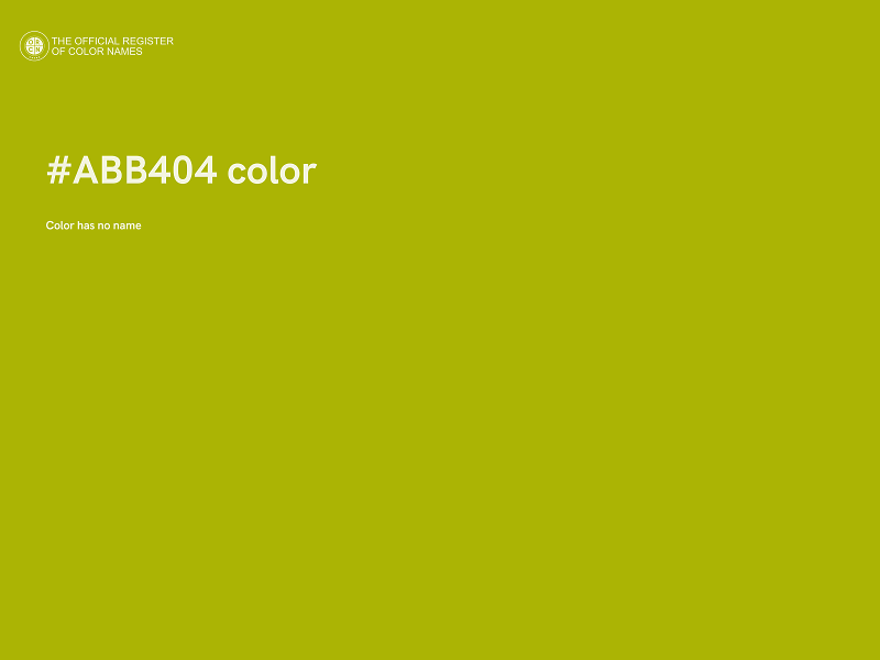 #ABB404 color image