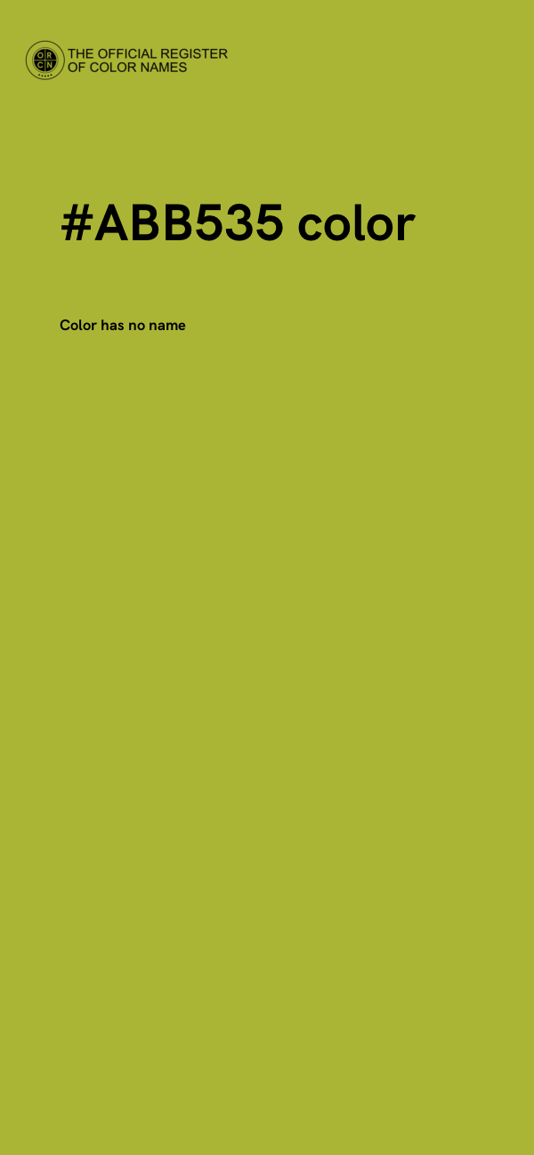 #ABB535 color image