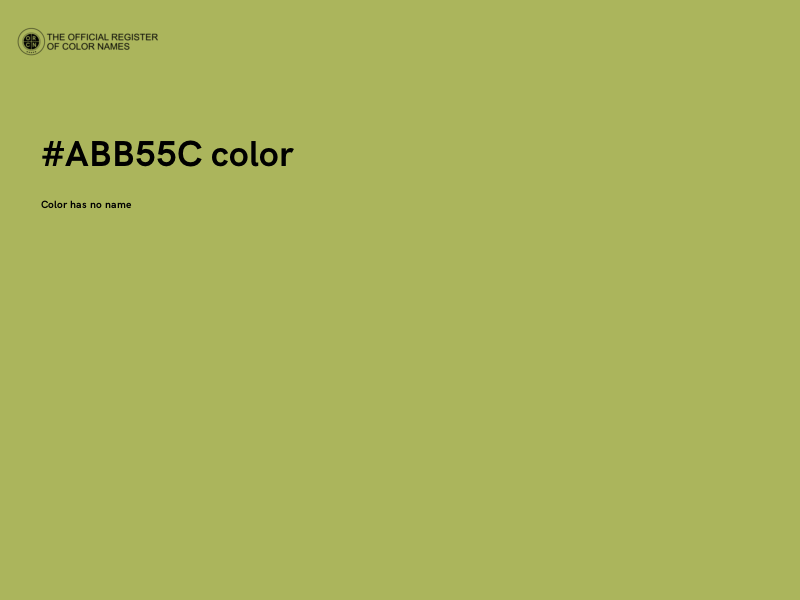 #ABB55C color image