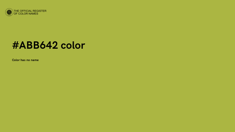 #ABB642 color image
