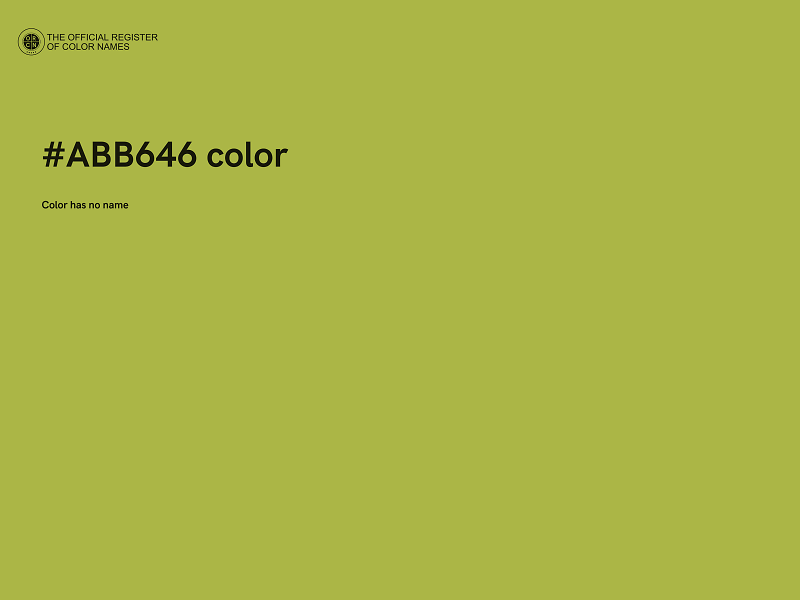 #ABB646 color image