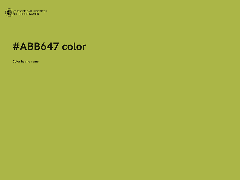 #ABB647 color image