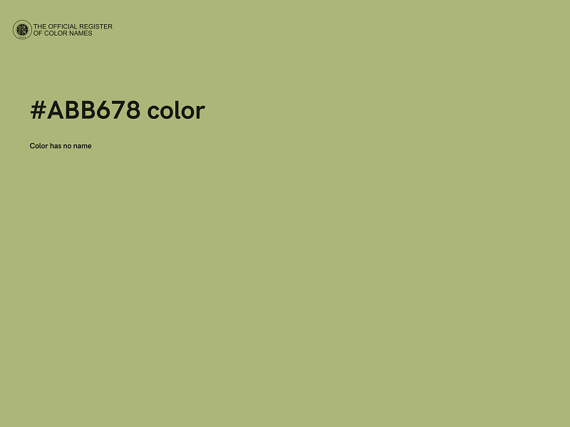 #ABB678 color image