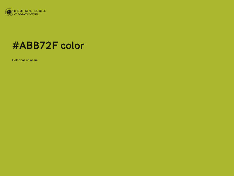 #ABB72F color image