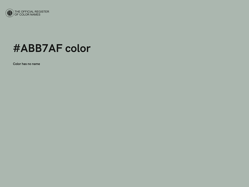 #ABB7AF color image