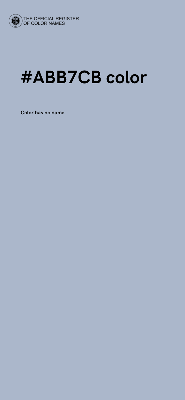 #ABB7CB color image