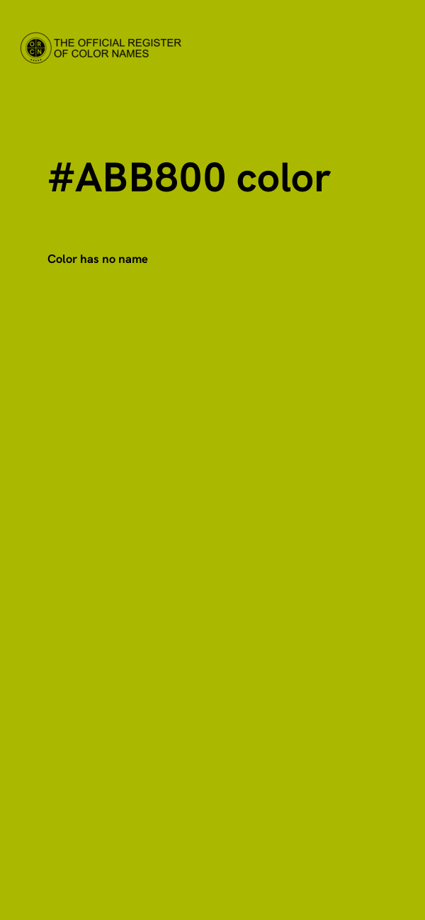 #ABB800 color image