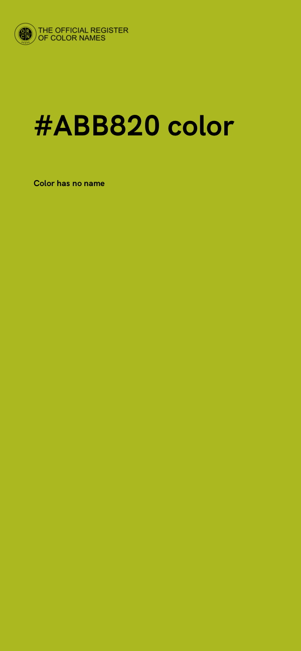 #ABB820 color image