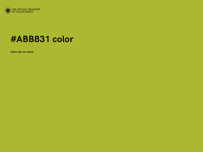 #ABB831 color image