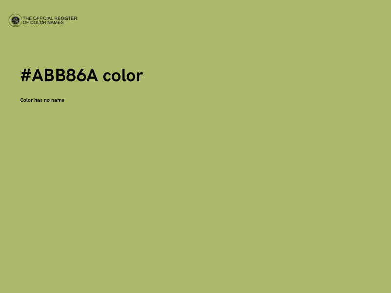 #ABB86A color image