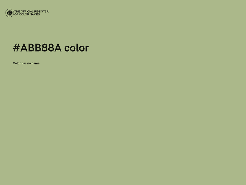 #ABB88A color image