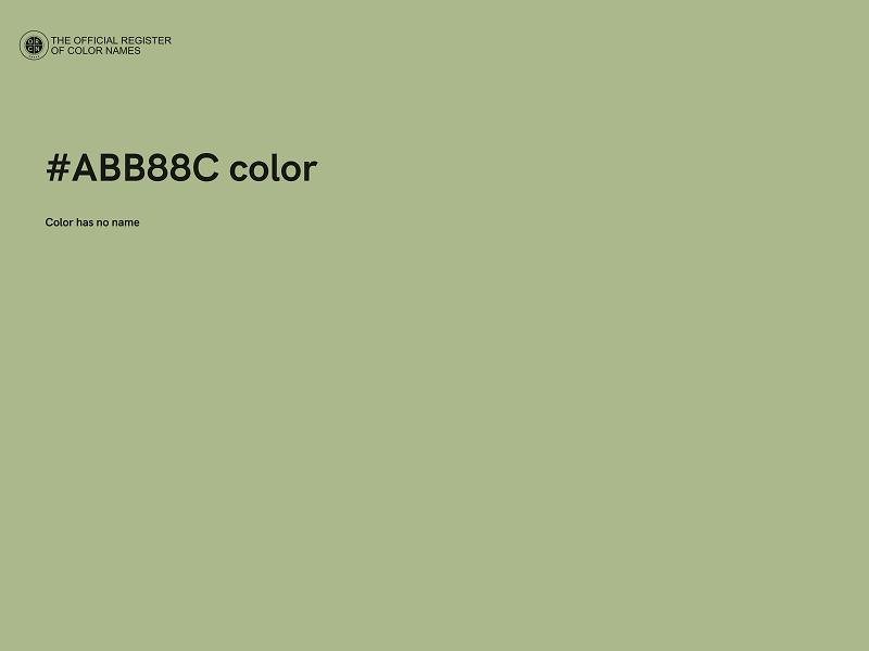 #ABB88C color image