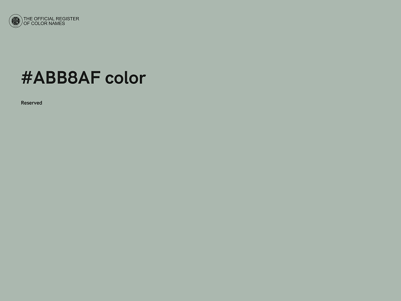 #ABB8AF color image