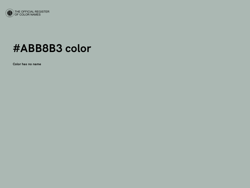#ABB8B3 color image