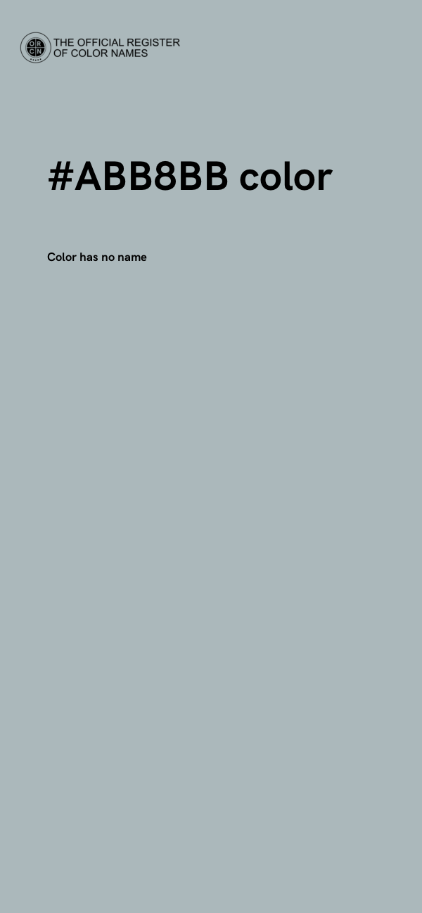 #ABB8BB color image