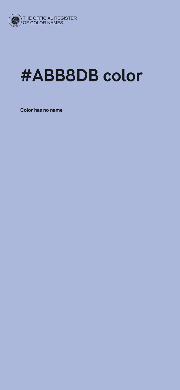 #ABB8DB color image