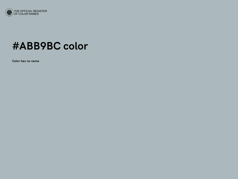 #ABB9BC color image