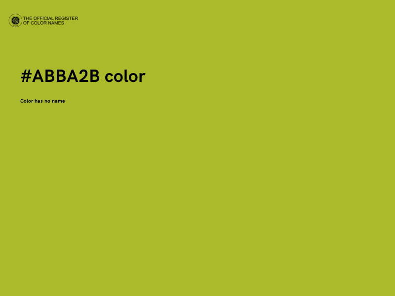 #ABBA2B color image