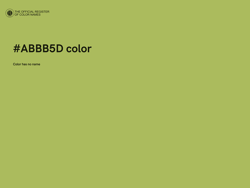 #ABBB5D color image