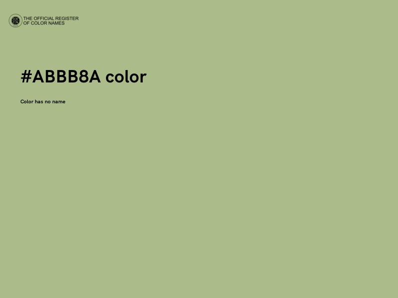 #ABBB8A color image