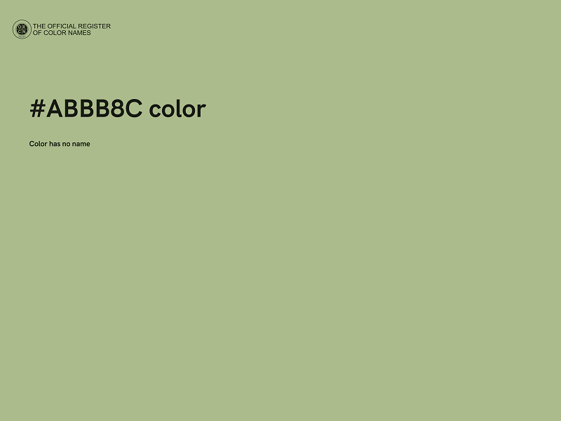 #ABBB8C color image