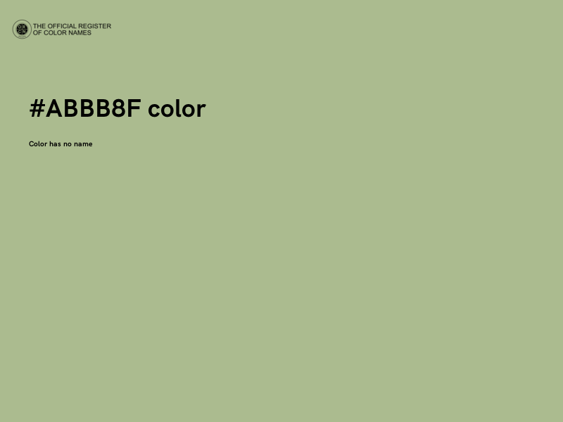 #ABBB8F color image