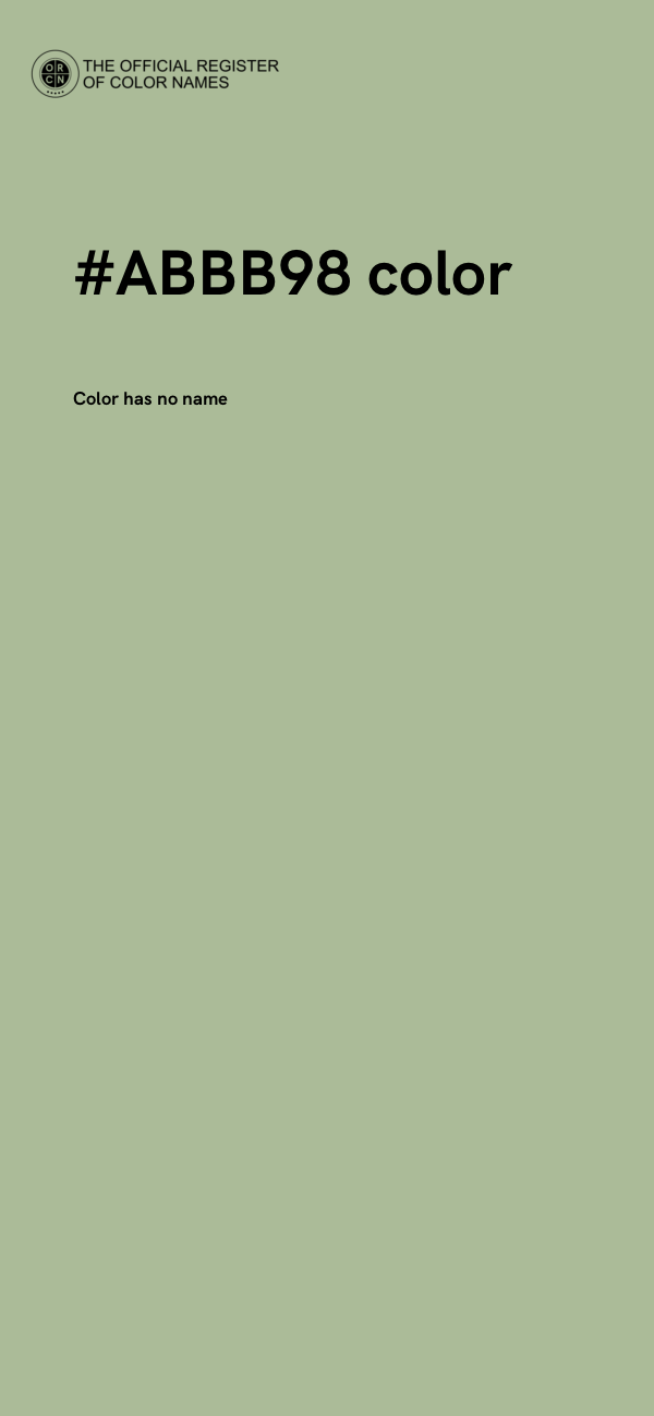 #ABBB98 color image