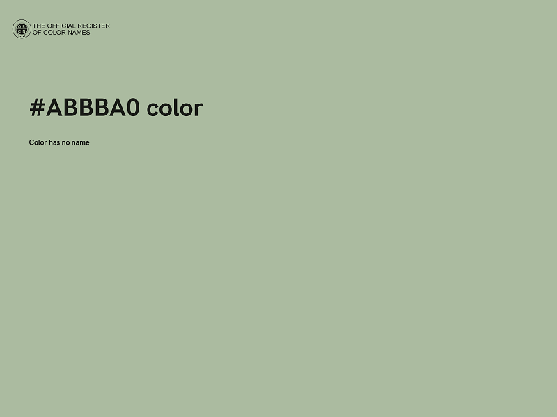 #ABBBA0 color image