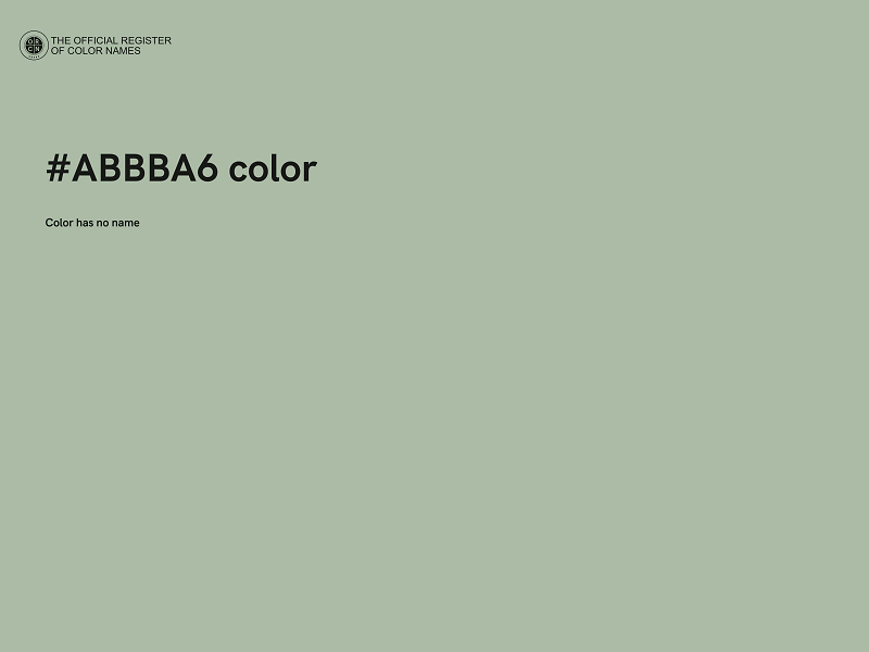 #ABBBA6 color image