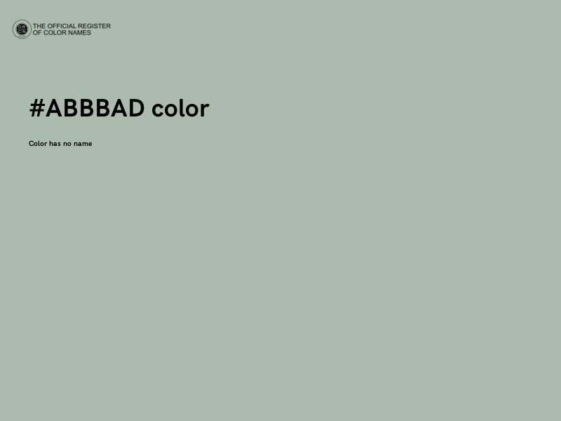#ABBBAD color image