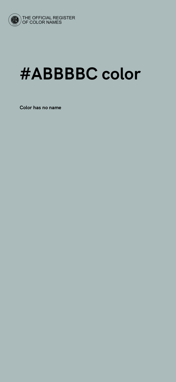 #ABBBBC color image