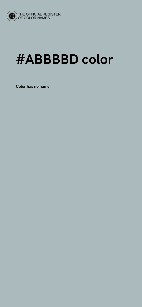 #ABBBBD color image
