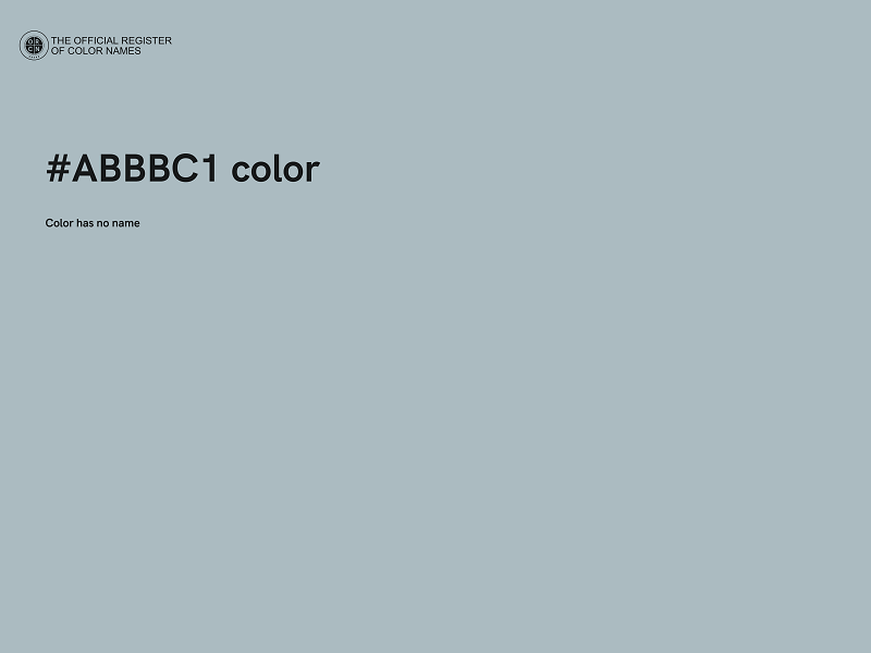 #ABBBC1 color image