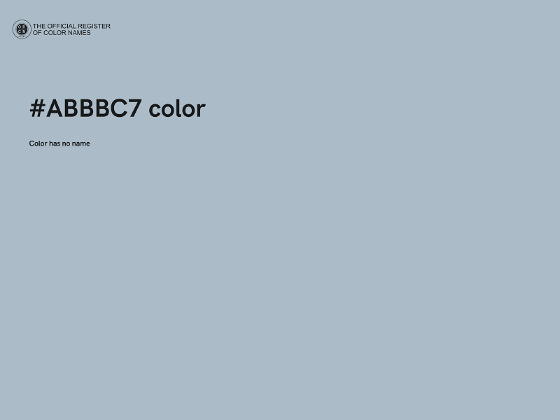 #ABBBC7 color image