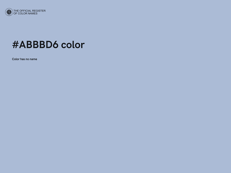 #ABBBD6 color image