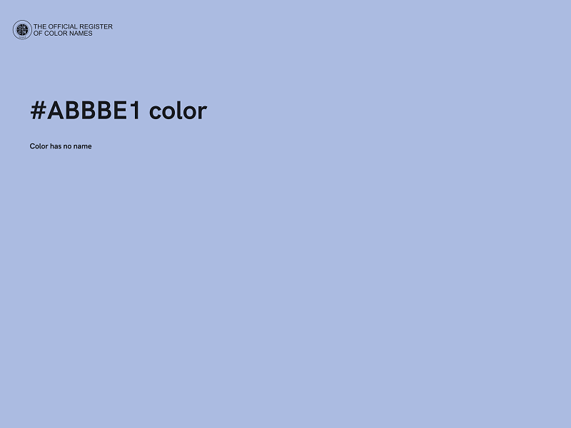 #ABBBE1 color image