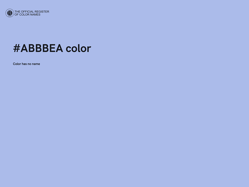 #ABBBEA color image