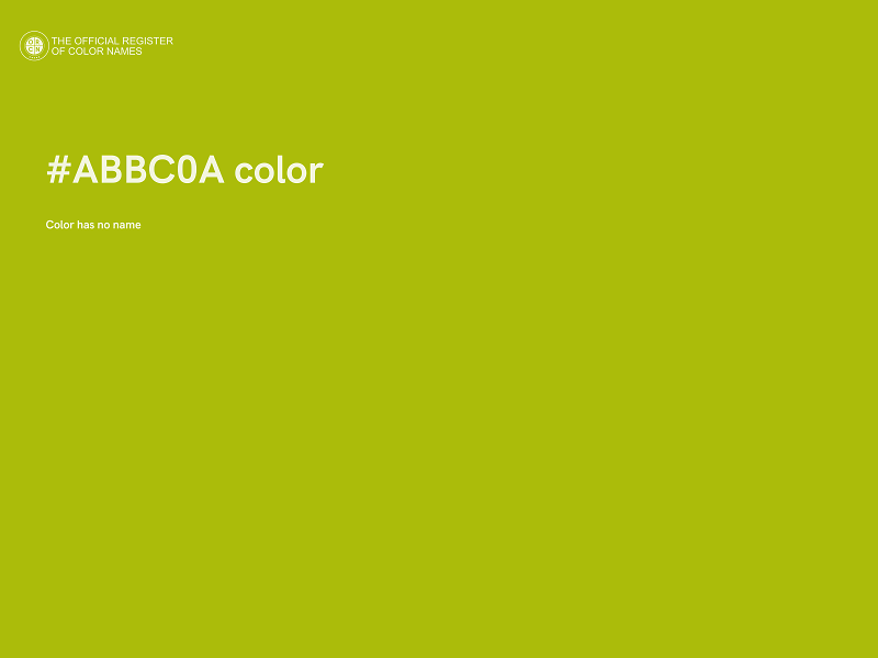 #ABBC0A color image