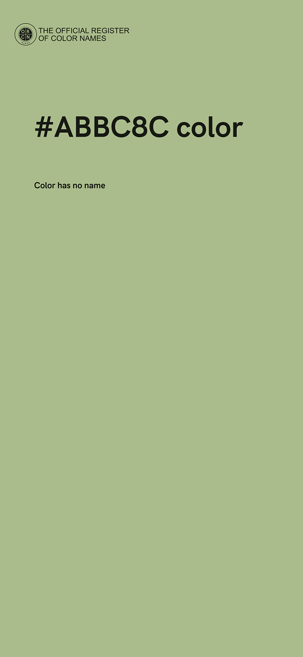 #ABBC8C color image