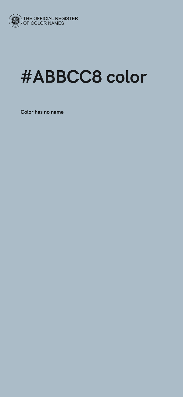 #ABBCC8 color image
