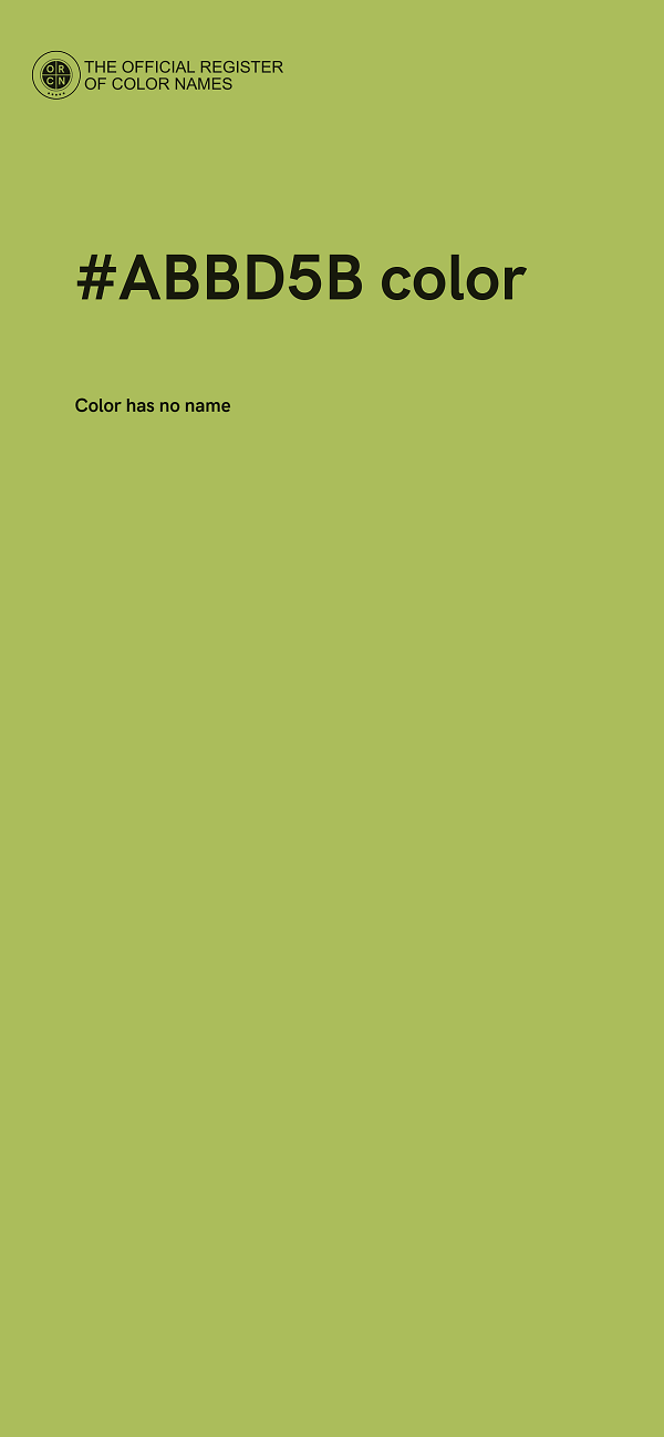 #ABBD5B color image