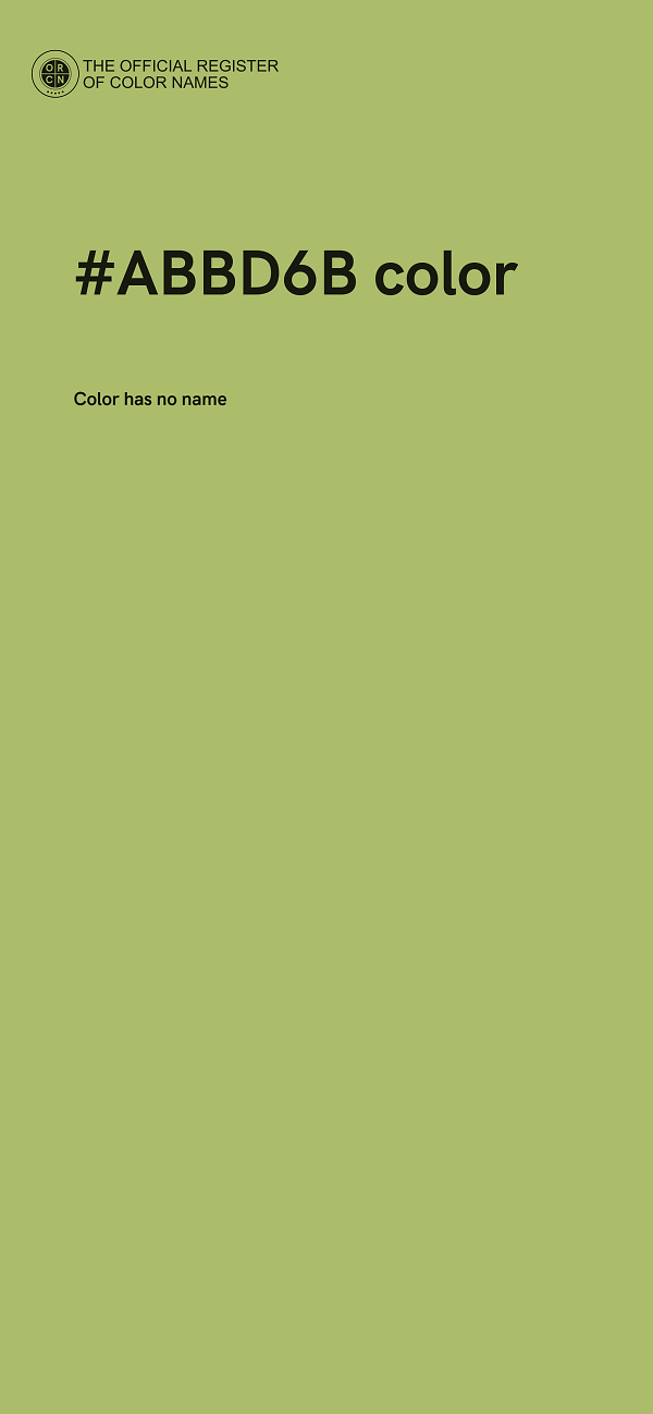 #ABBD6B color image