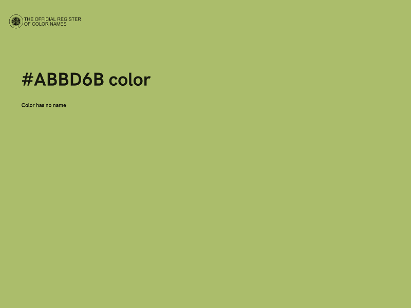 #ABBD6B color image