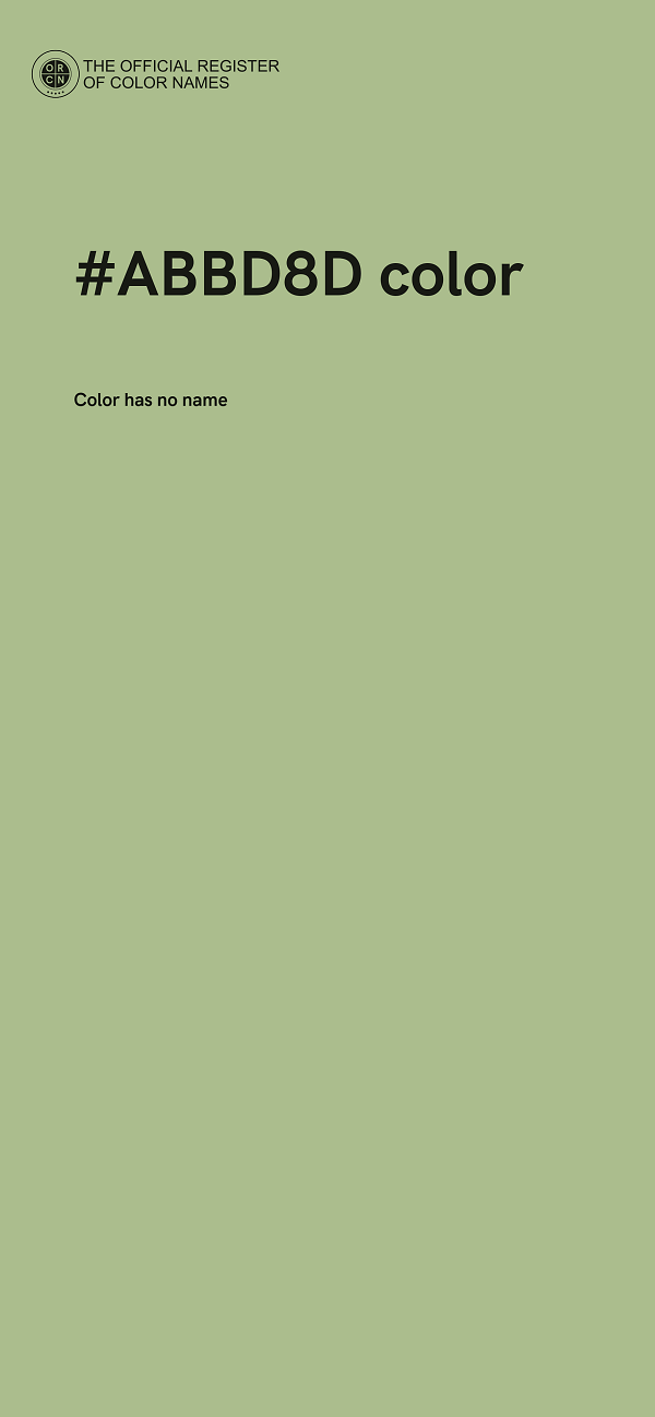 #ABBD8D color image