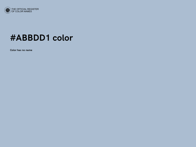 #ABBDD1 color image